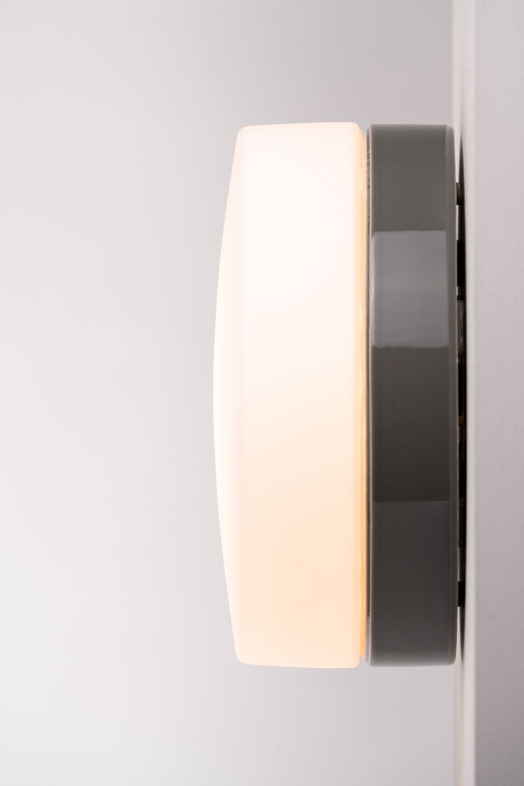 Opus 220/100 Led DALI Porzellan Wand-/Deckenleuchte 3000K matt opal Ø 184mm IP44 | Ifö Electric
