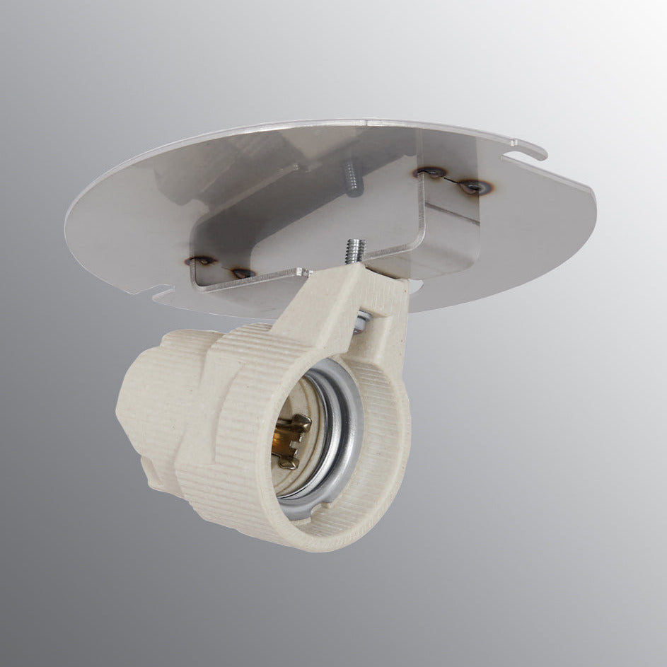 Lampenfassung E27 schräg mit Reflektoren, für Gewindesockel Ø123.5mm | Ifö Electric