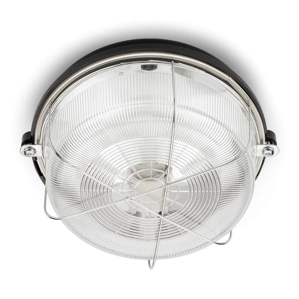 Lampe de sous-sol et d'extérieur ronde en bakélite