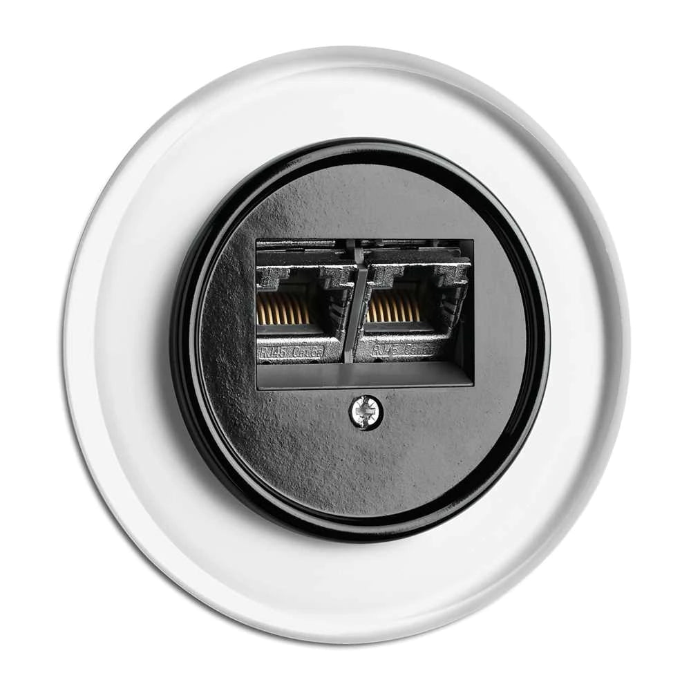 data socket flush-mounted Bakelite
