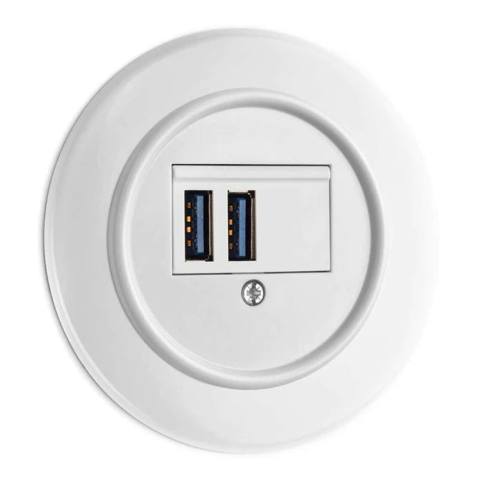 USB-Ladestelle Unterputz Duroplast