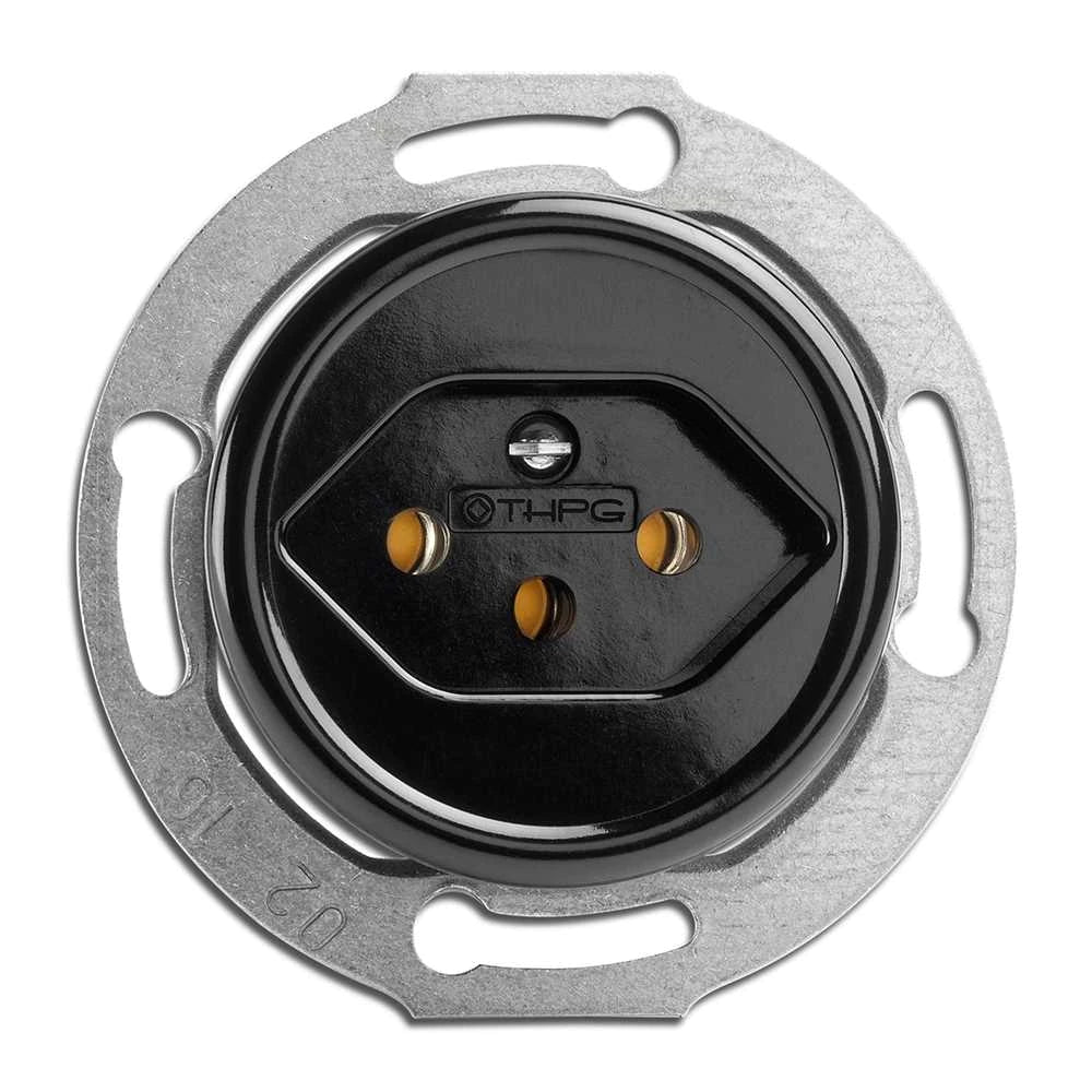 Socket T13 flush-mounted Bakelite