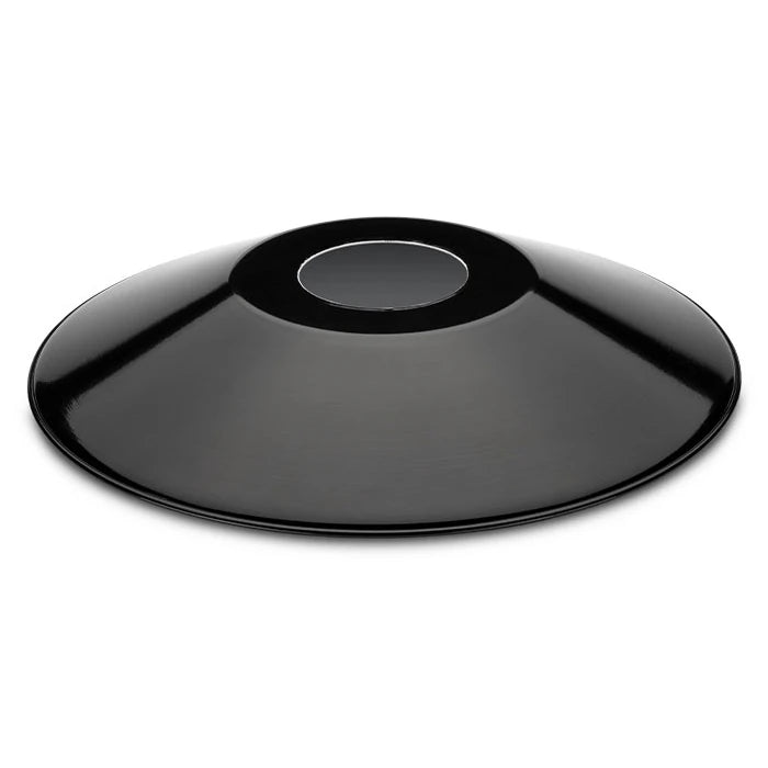 Lampenschirm Leuchtenbaukasten M Stahlblech flach schwarz/weiss