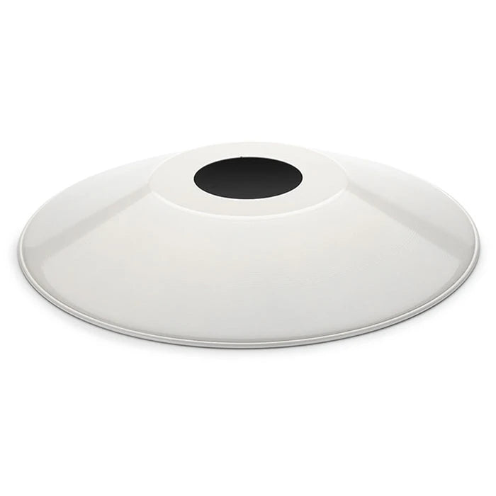 Lampenschirm Leuchtenbaukasten M Stahlblech flach weiss/weiss