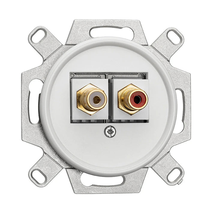 Connecteur RCA rouge/blanc THPG Duroplast