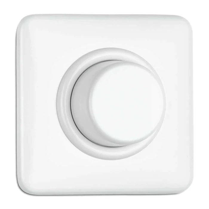 Einzelabdeckung eckig für Anschlussdosen / Dimmer Duroplast