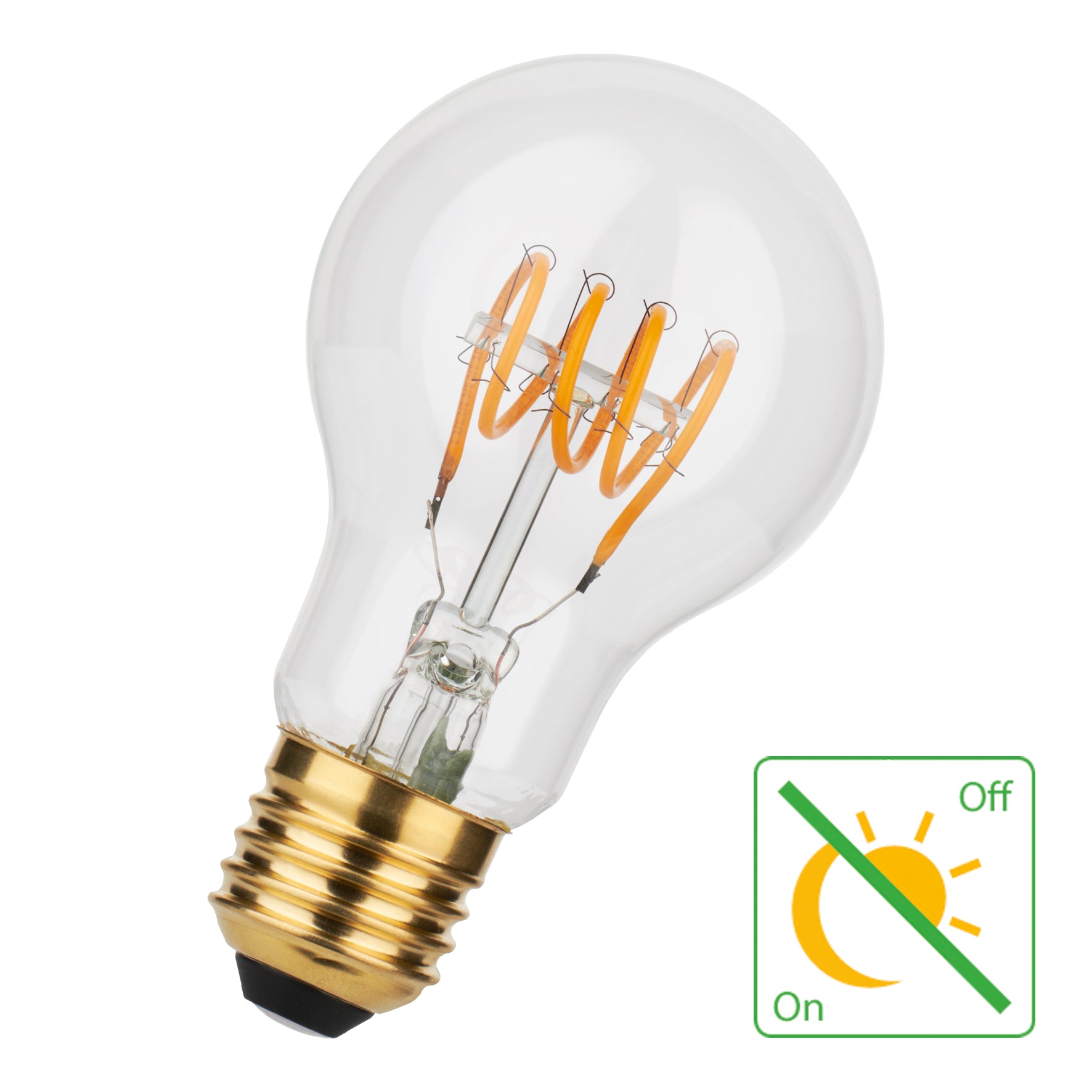 Led Filament Glühbirne | A60 Sensor Clear Quadloop E27 4W 350 lm 2200K