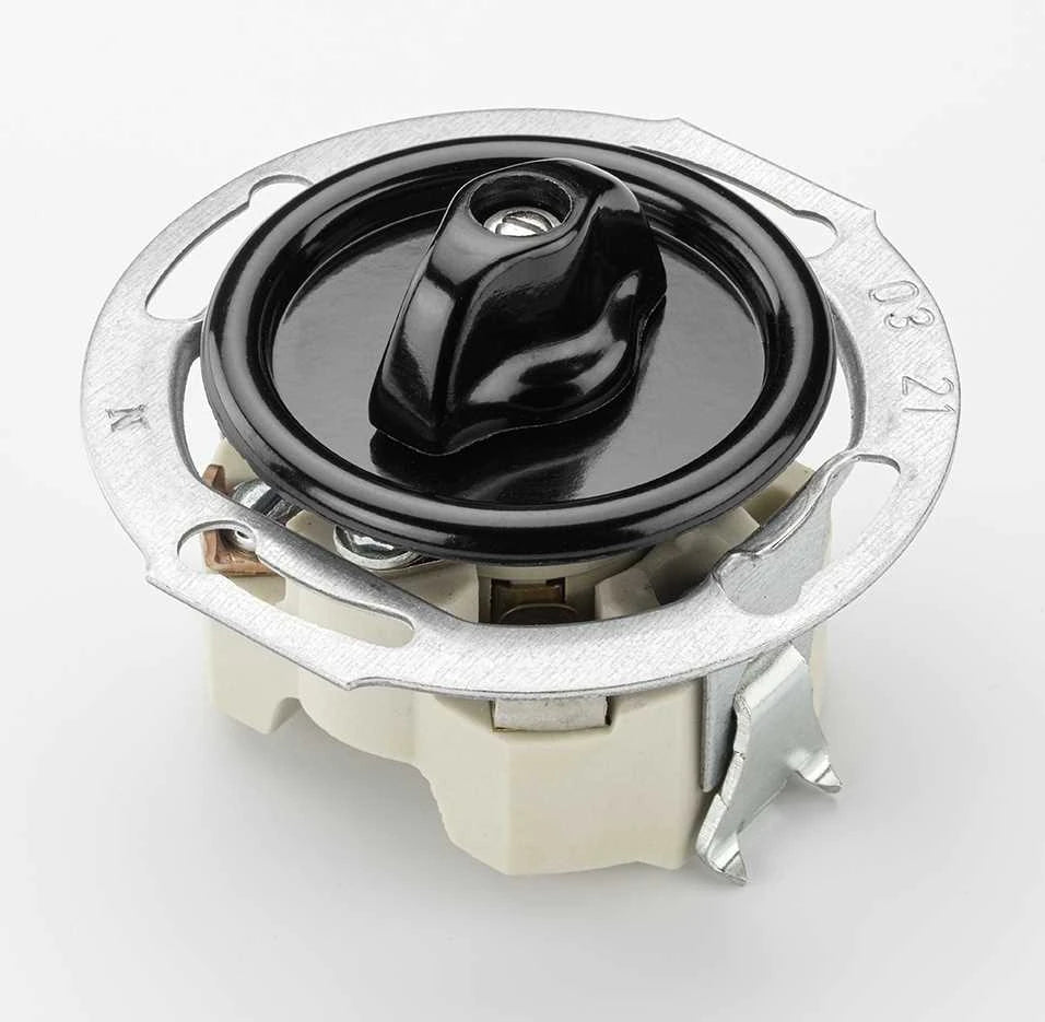 Rotary switch change flush-mounted Bakelite