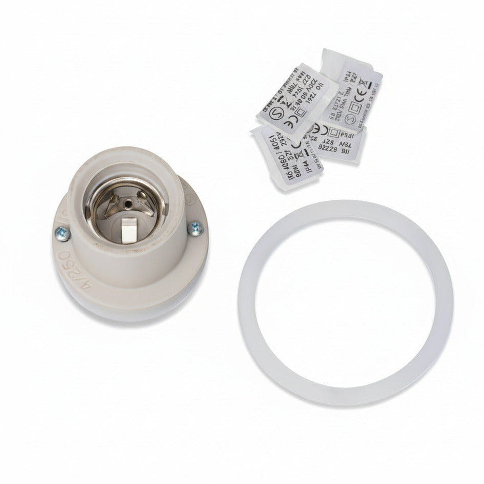 Ersatzteil Austauschkit Lampenfassung E27 unglasiert mit Kabelanschluss | Ifö Electric