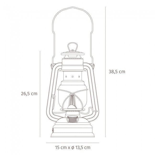 Feuerhand Sturmlaterne Baby Special LED Bronze