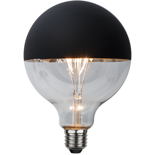 Led Glühbirne Spiegelkopf Schwarz | Giant Black top Globe