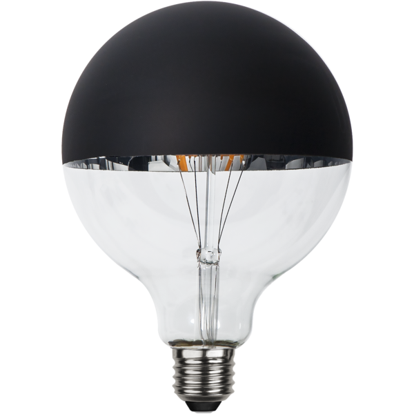 Led Glühbirne Spiegelkopf Schwarz | Giant Black top Globe