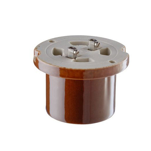 Ersatzteil Lampenfassung E27 glasiert für Kabelanschluss (52740, 52741) | Ifö Electric braun