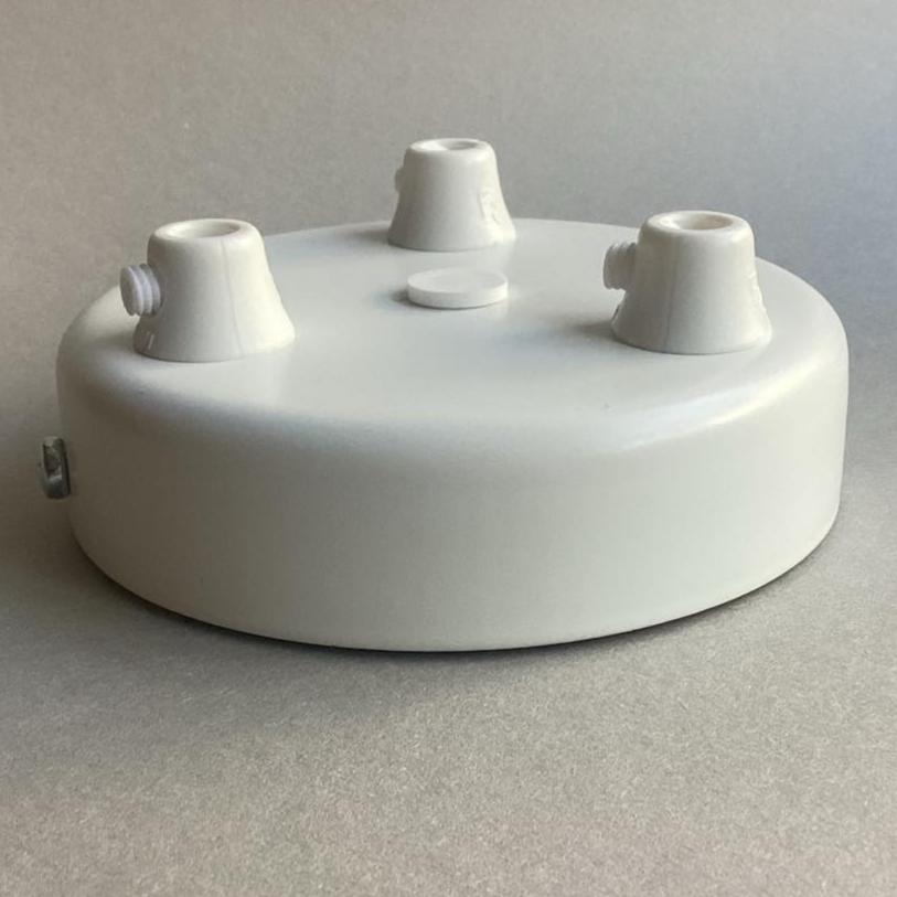 Baldachin Metall weiss 3-Out abgerundet