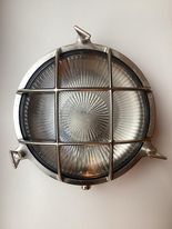 Outdoor lamp, brass lamp round E27