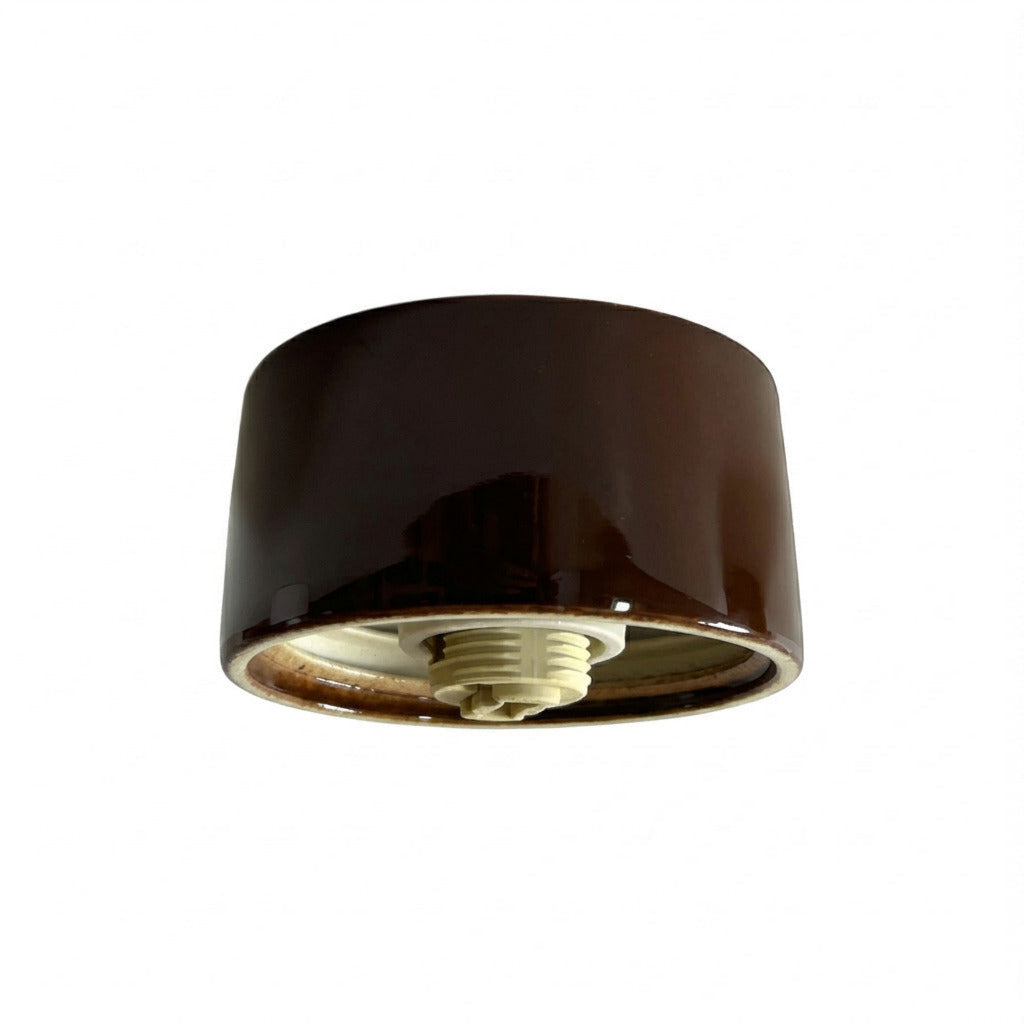 Porzellansockel Ø 84.5mm Gewinde IP44 G9 gerade braun | Ifö Electric