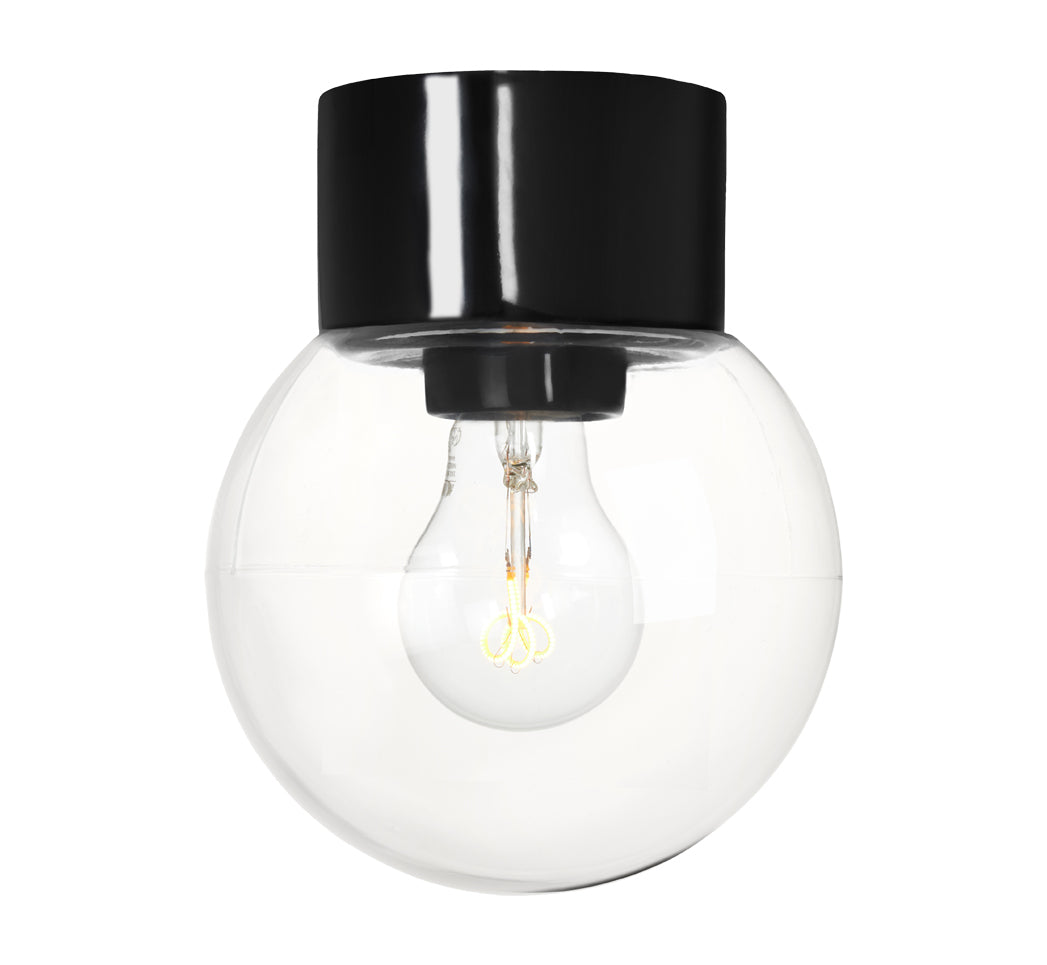 Porzellanleuchte Ifö Electric Classic Globe 150 schwarz