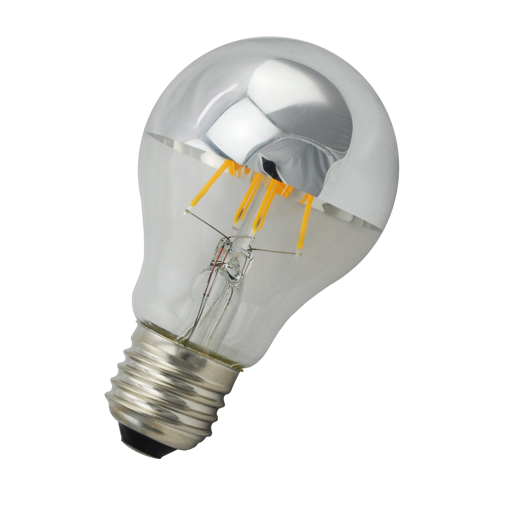 Led light bulb head mirror | Silver Top Bulb E27