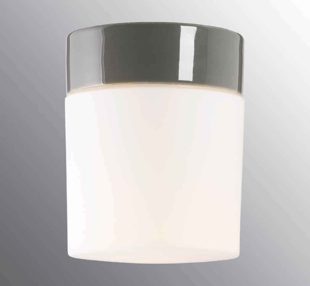 Opus 140/170 Led Porzellan Wand-/Deckenleuchte 3000K grau matt opal Ø 123.5mm | Ifö Electric