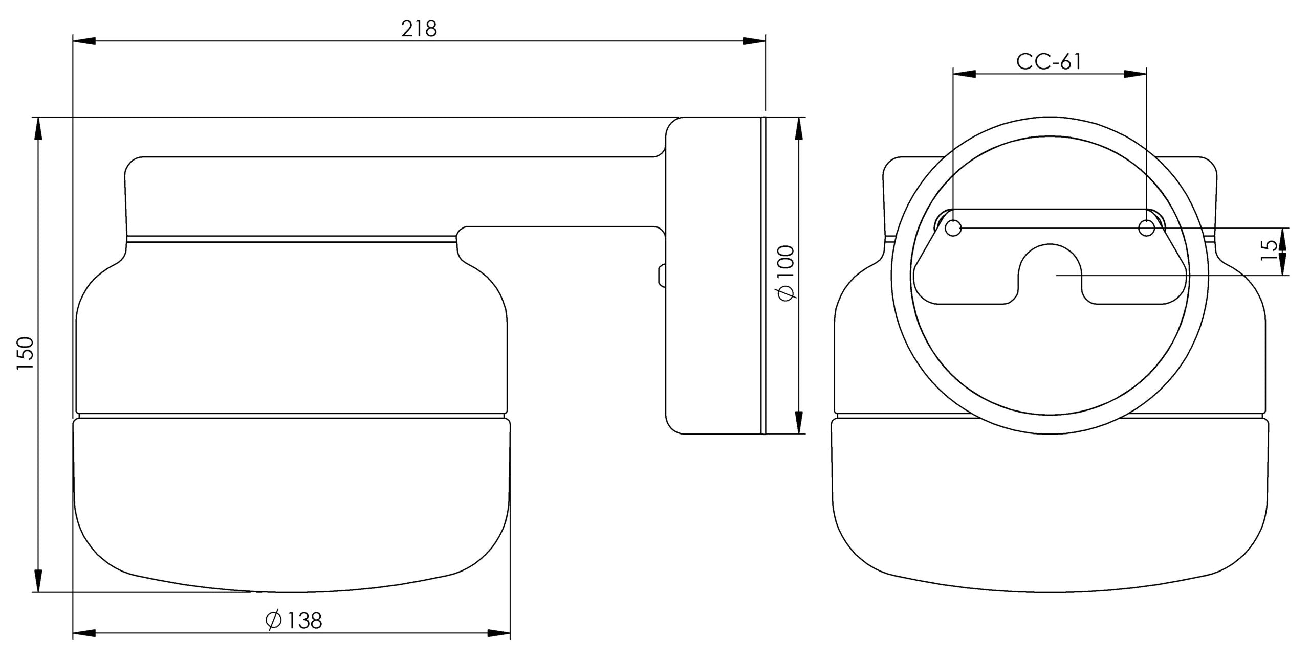 Ohm Wandleuchte 140/150 Ø123.5mm IP44 | Ifö Electric