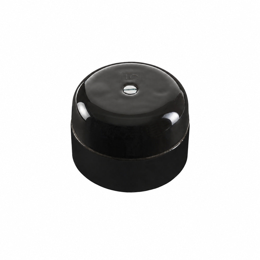 Abzweigdose Porzellan klein rund 50mm | Ifö Electric schwarz