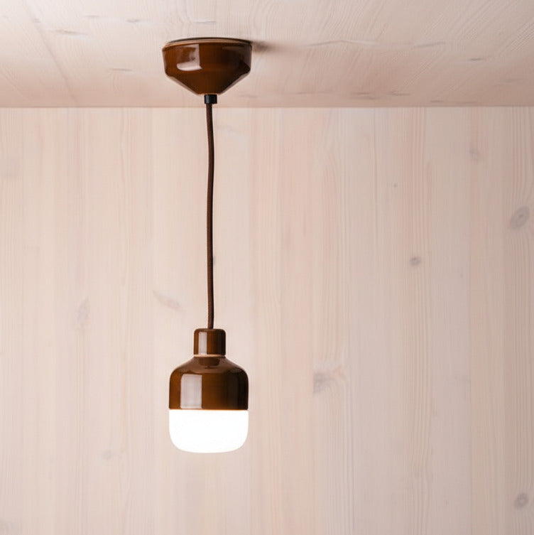 Ohm 100/155 Pendelleuchte matt opal IP44 | Ifö Electric
