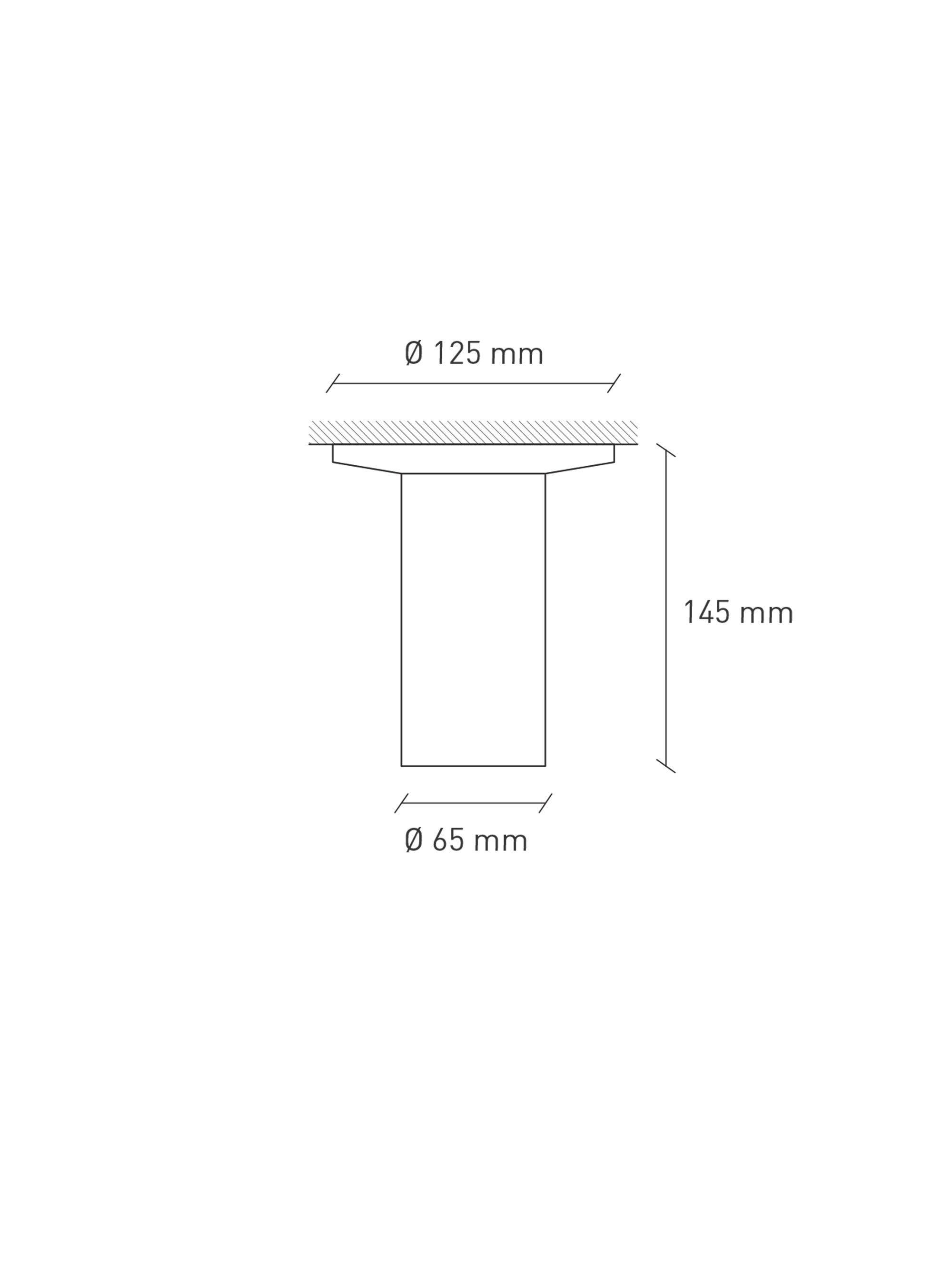 Alice Mini | Deckenspot Beton | Plato Design