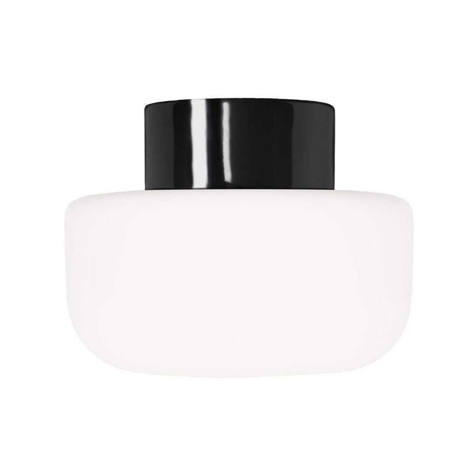 Solenne 210/165 Wand-/Deckenleuchte E27 schwarz matt opal | Ifö Electric