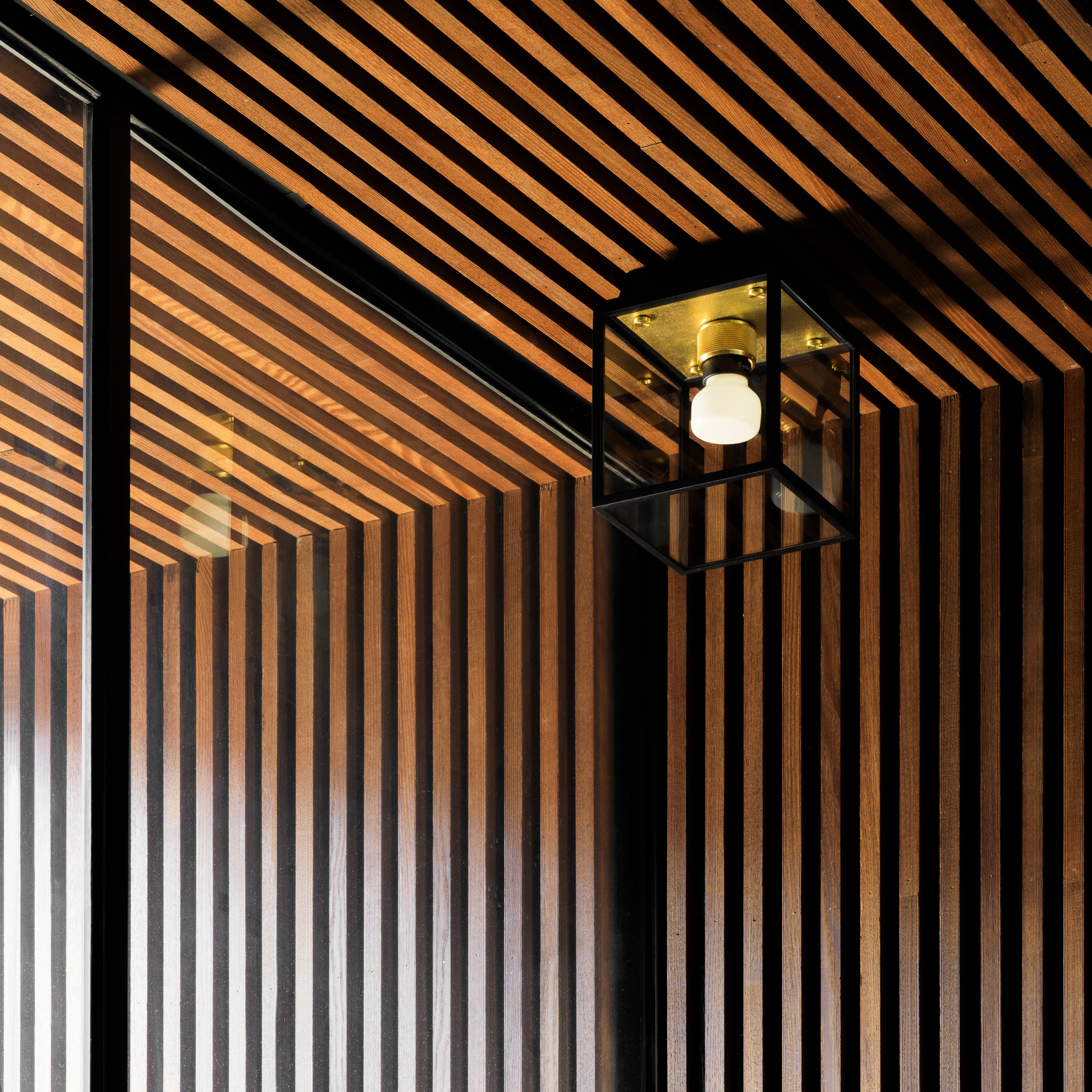 Plafonnier d'extérieur en cage