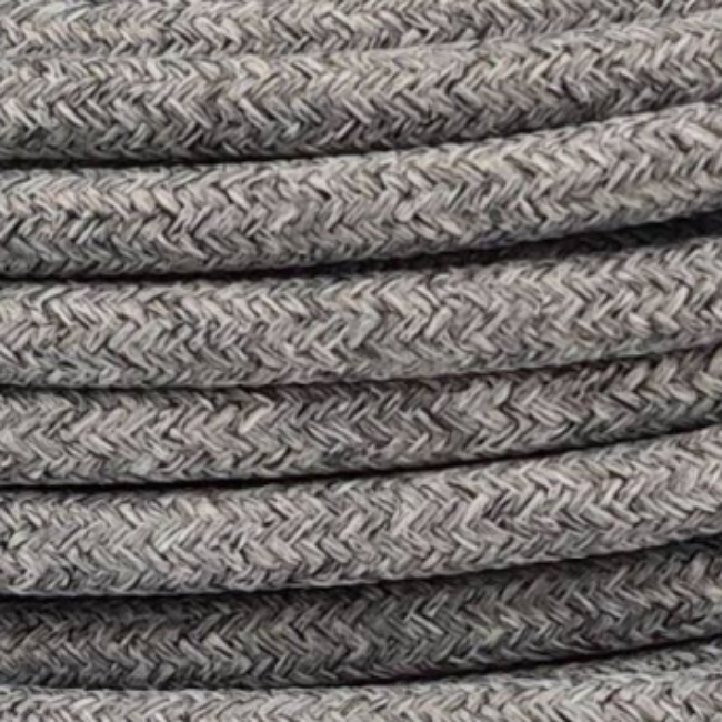 textile cable melange gray