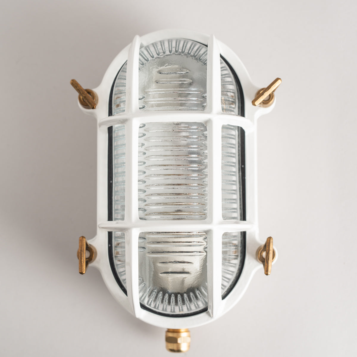 Lampe de sous-sol et d'extérieur Bulkhead laiton moyen E27