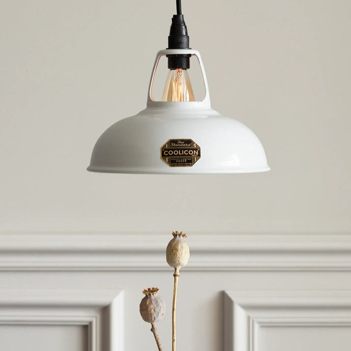 Coolicon Emaille Lampenschirm Weiss