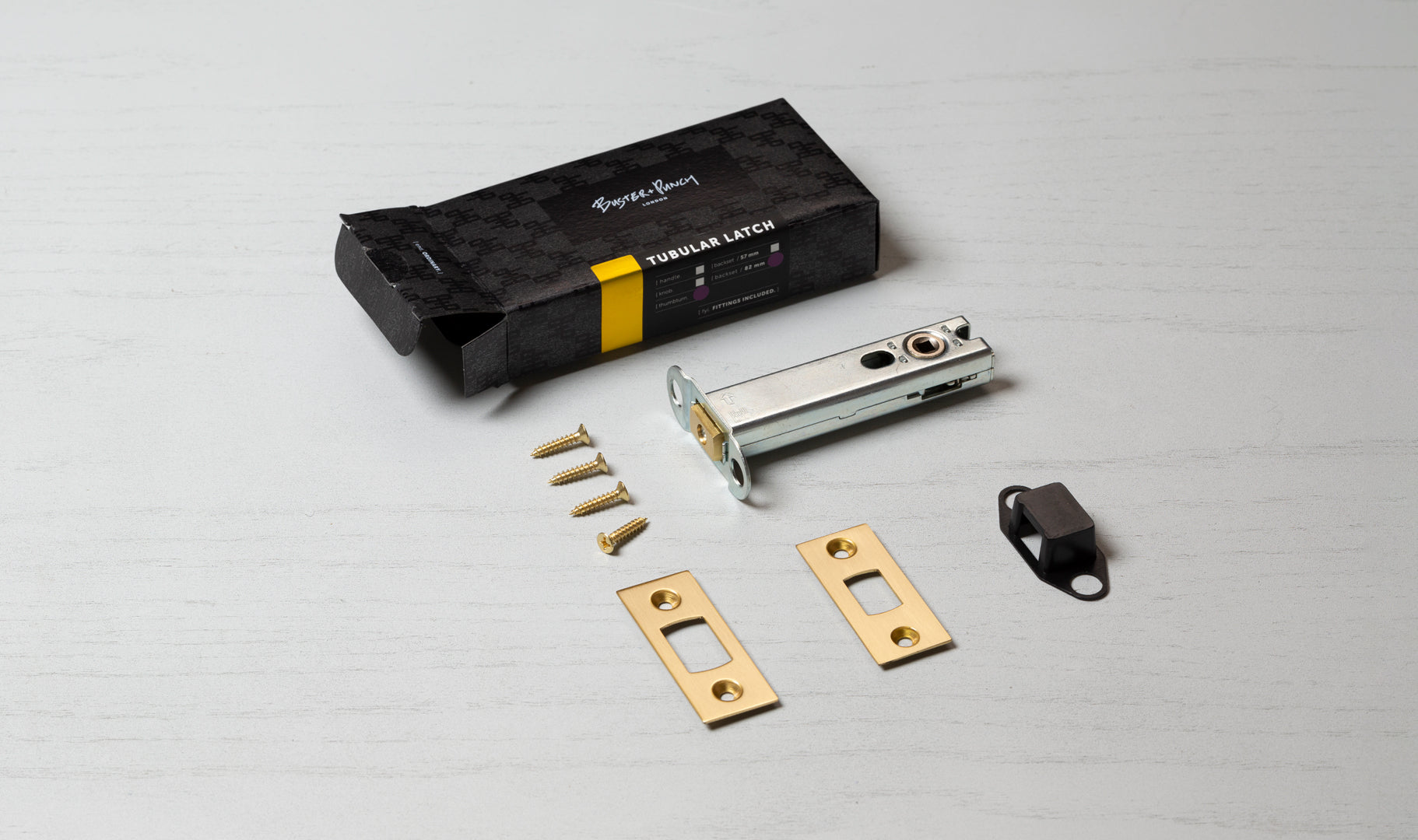 Verrou de porte pour serrures rotatives 82 mm