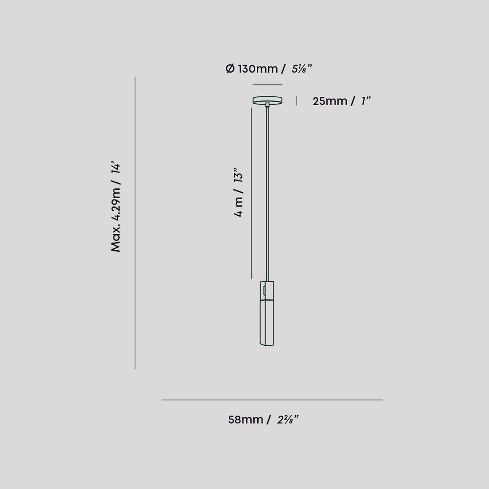 Basalt Pendelleuchte Stainless Steel | Tala