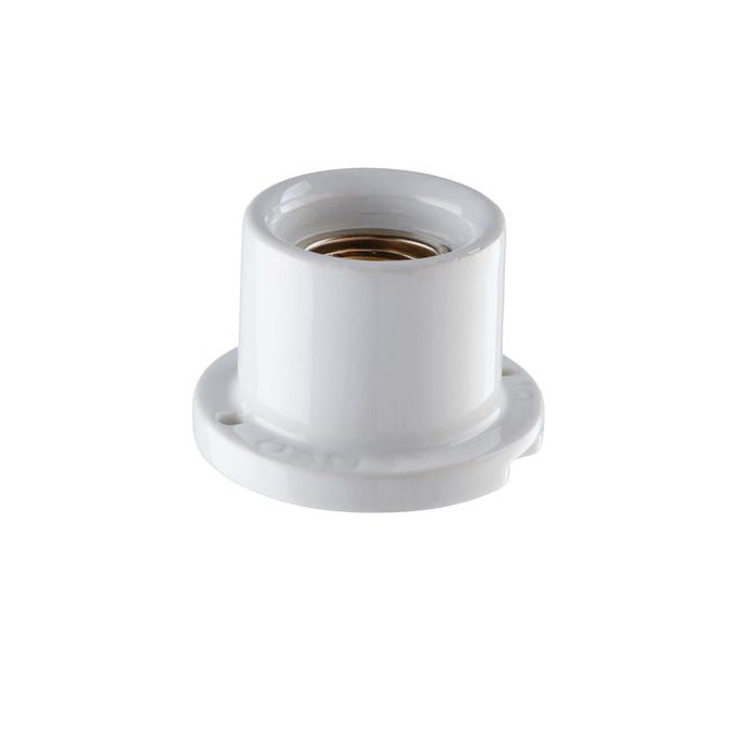 Ersatzteil Lampenfassung E27 glasiert mit Klemmhülsen für Polschrauben | Ifö Electric