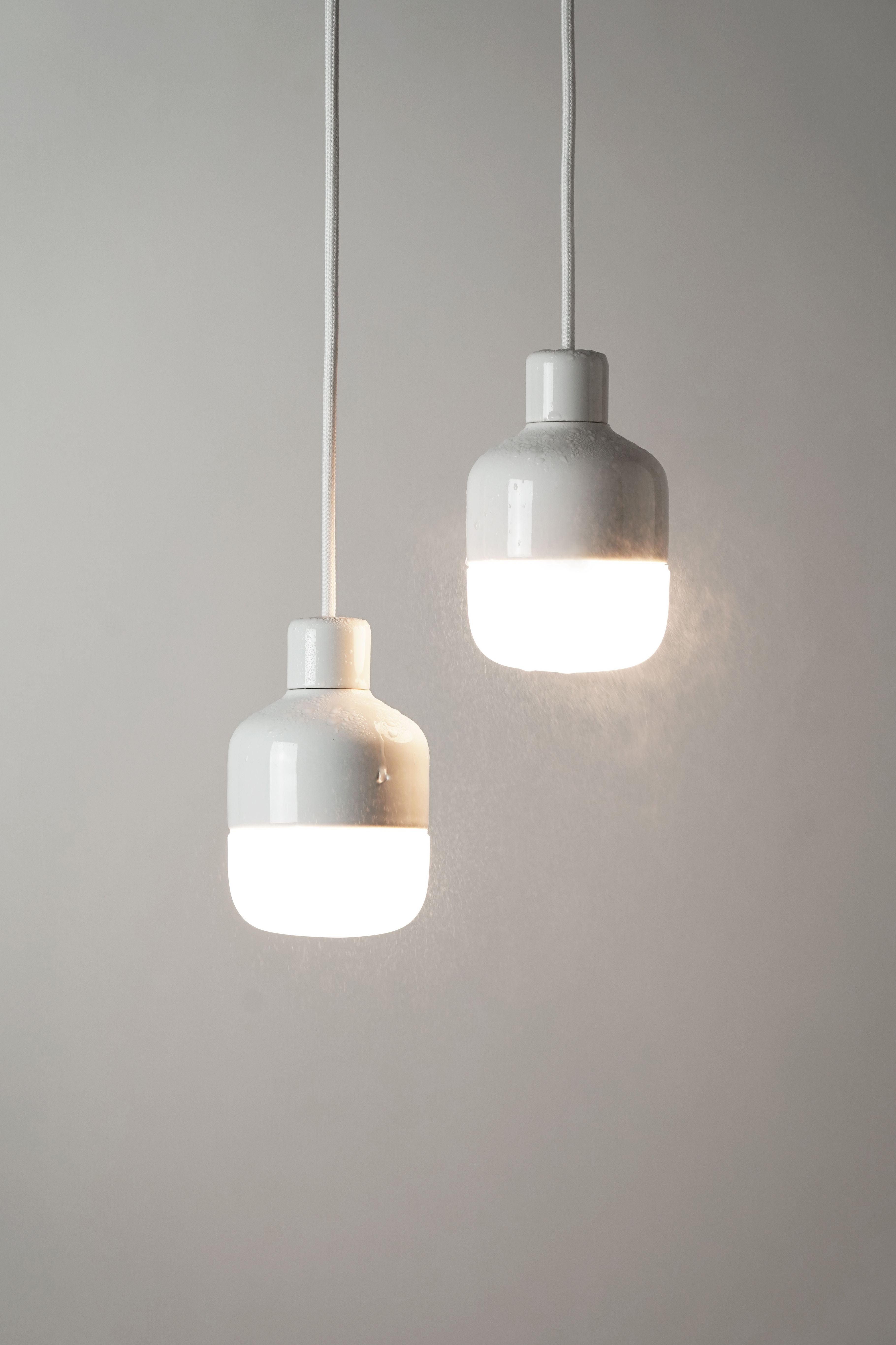 Ohm 100/155 Pendelleuchte weiss matt opal | Ifö Electric