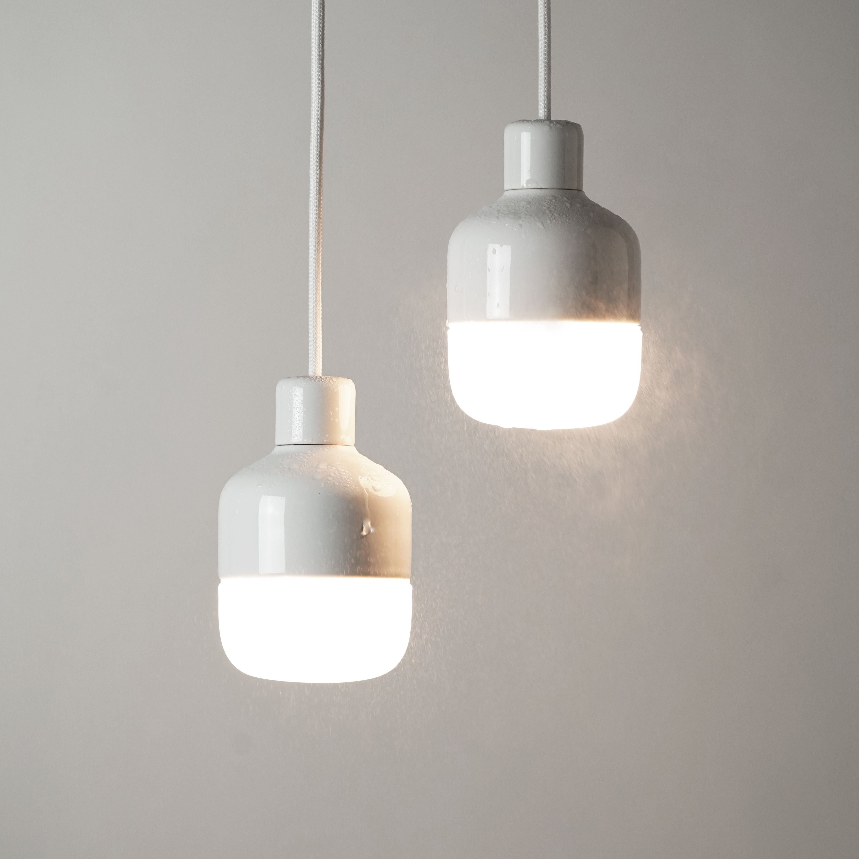Ohm 100/155 Pendelleuchte weiss matt opal | Ifö Electric