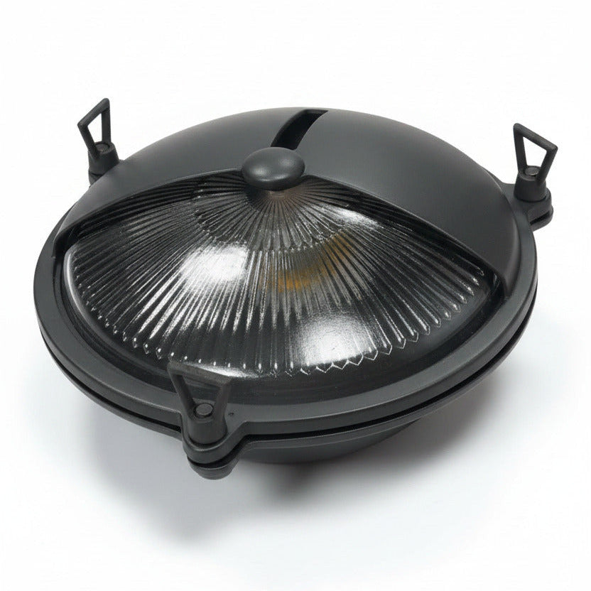 Ship light, outdoor light brass round E27