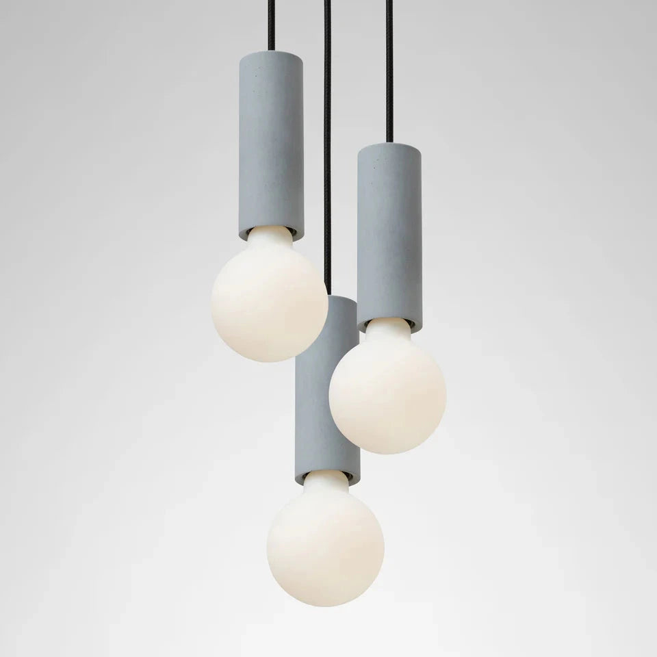 Ila Trio | Pendelleuchten Beton E27