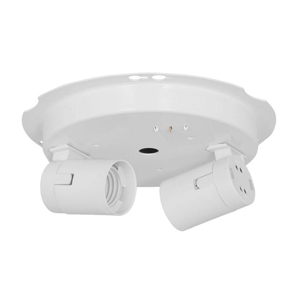 Montageplatte Ø 220mm mit 2xE27 25W, Bajonett Ø184mm | Ifö Electric