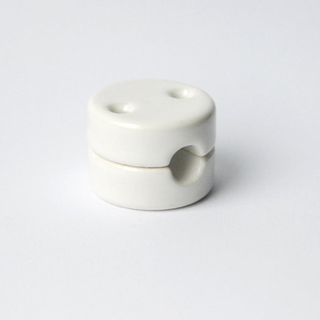 Kabelhalter Porzellan für 3x1.5mm Textilkabel