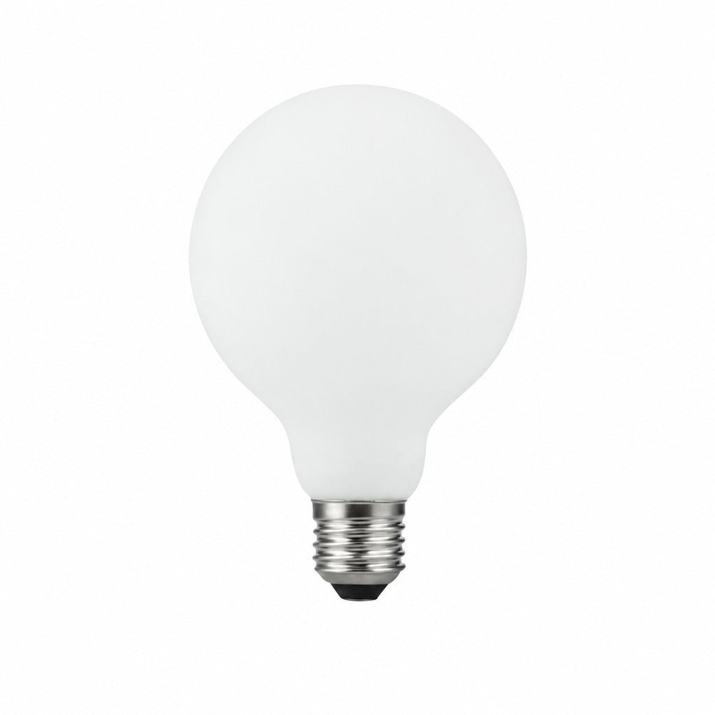 Led Filament Glühbirne | Big matt white frosted Globe Keramikoptik E27