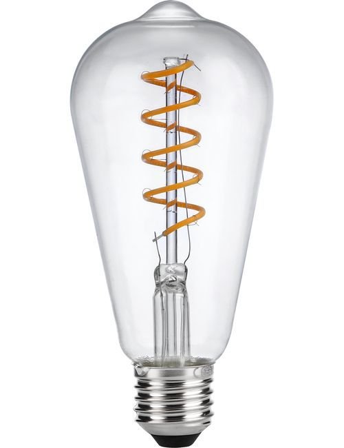 LED Filament Glühbirne | Spiral Teardrop E27