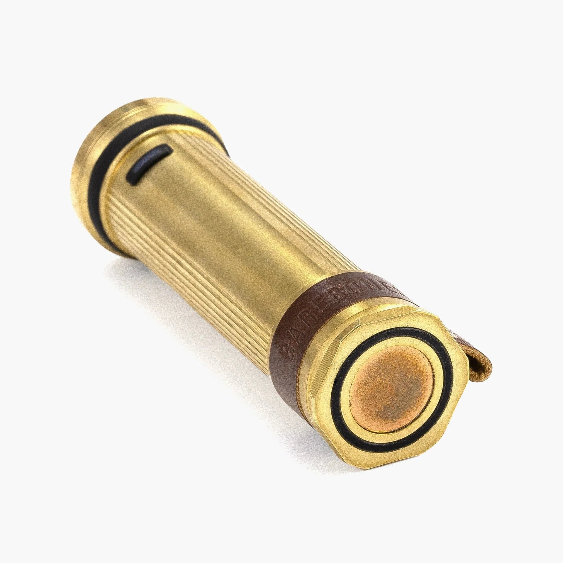 Mini Flashlight Messing Detail Magnetfuss