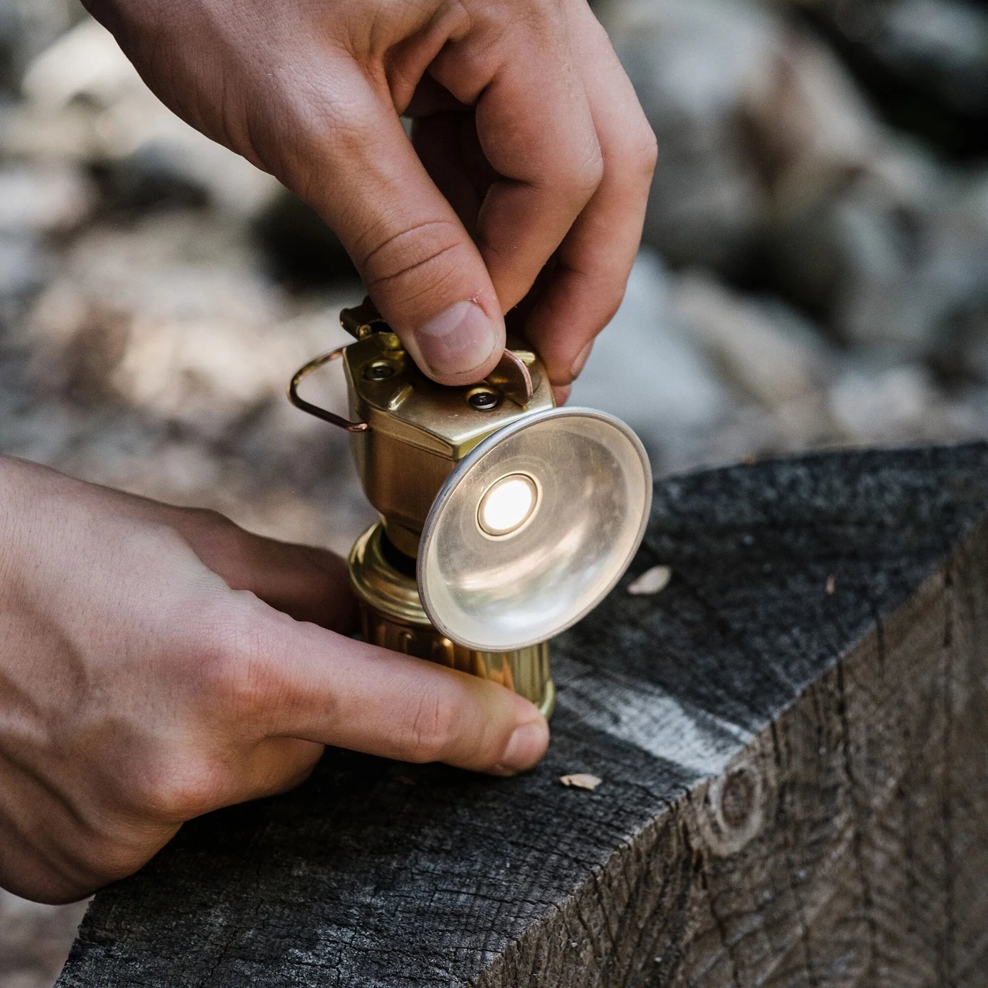 Miners Lantern Püttmann Messing Outdoor