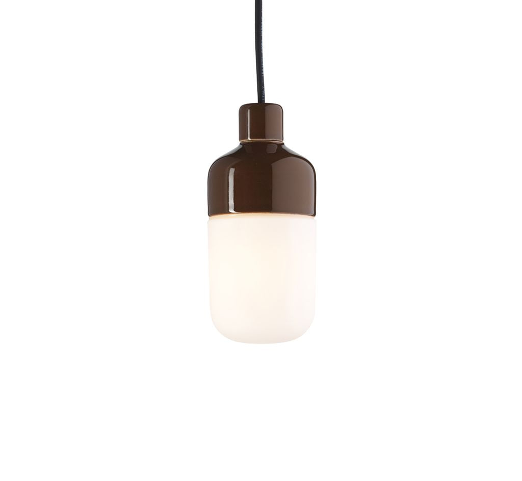 Suspension Ohm porcelaine 100/215 extérieur opale mate IP44 | Ifö Électrique
