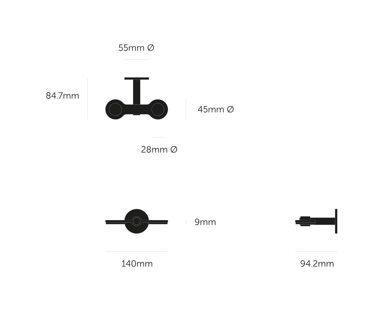 Massplan Seifenflaschenhalter «Cast» doppelt | Buster & Punch