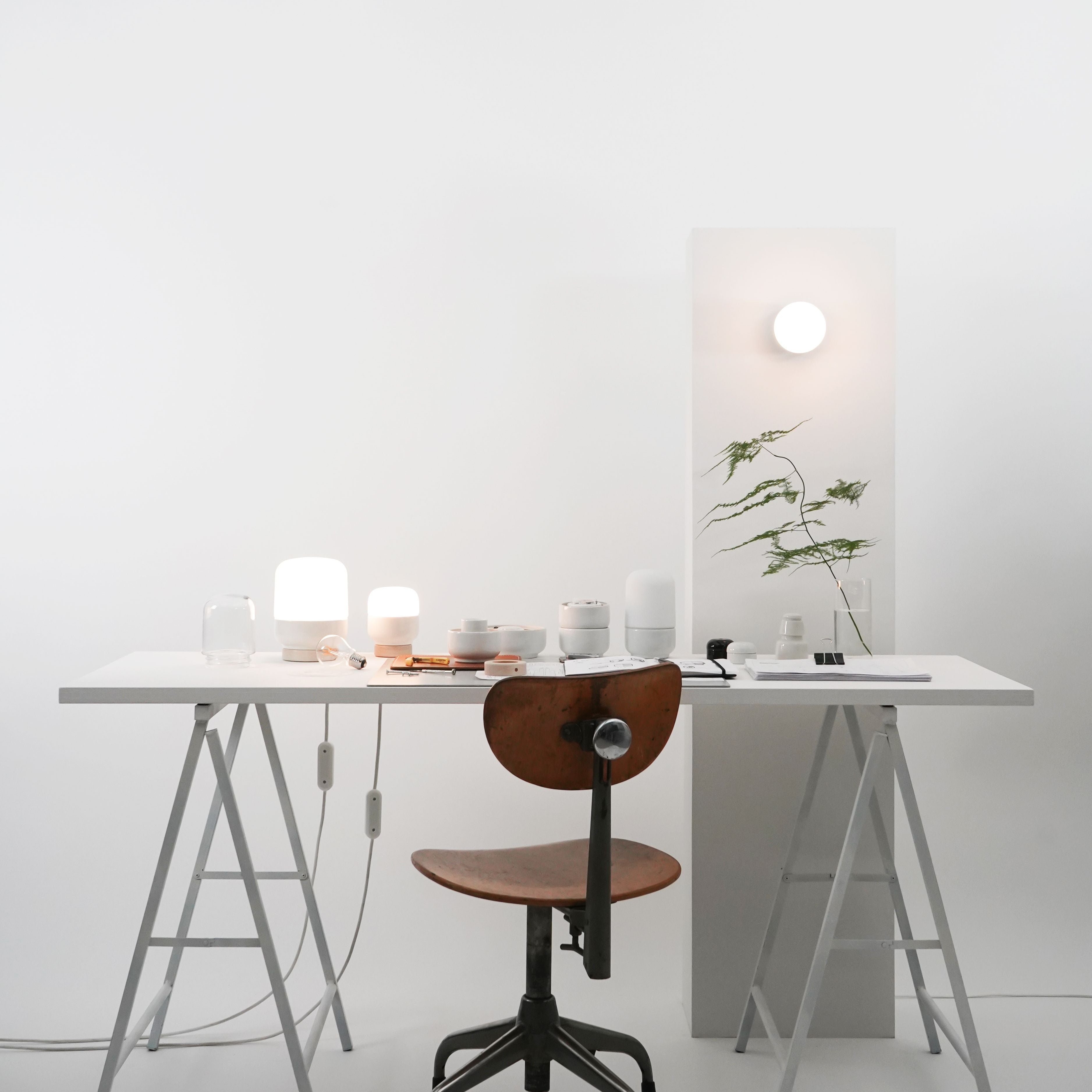 Tischleuchte Porzellan Ohm Table 100/130 matt opal IP20 | Ifö Electric