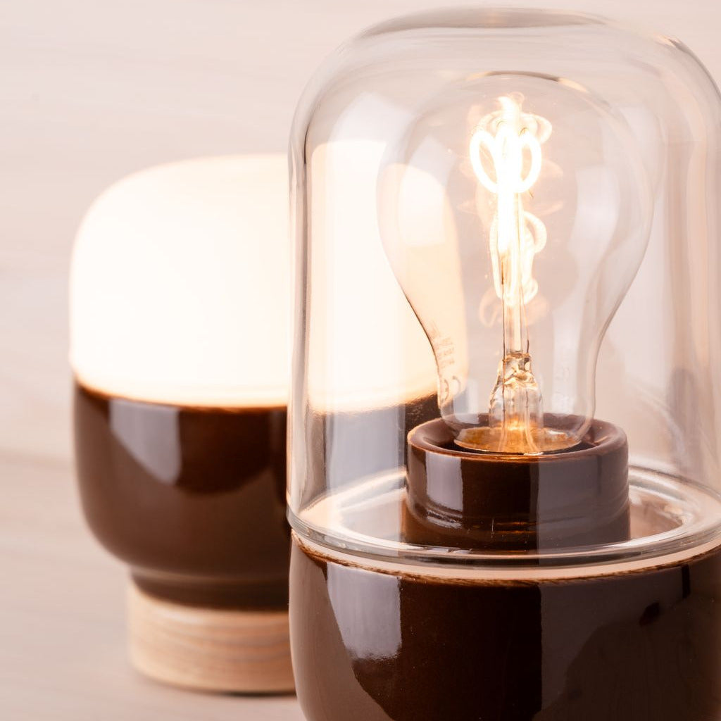 Lampe de table en porcelaine Ohm Table 100/190 opale mate IP20 | Ifö Électrique