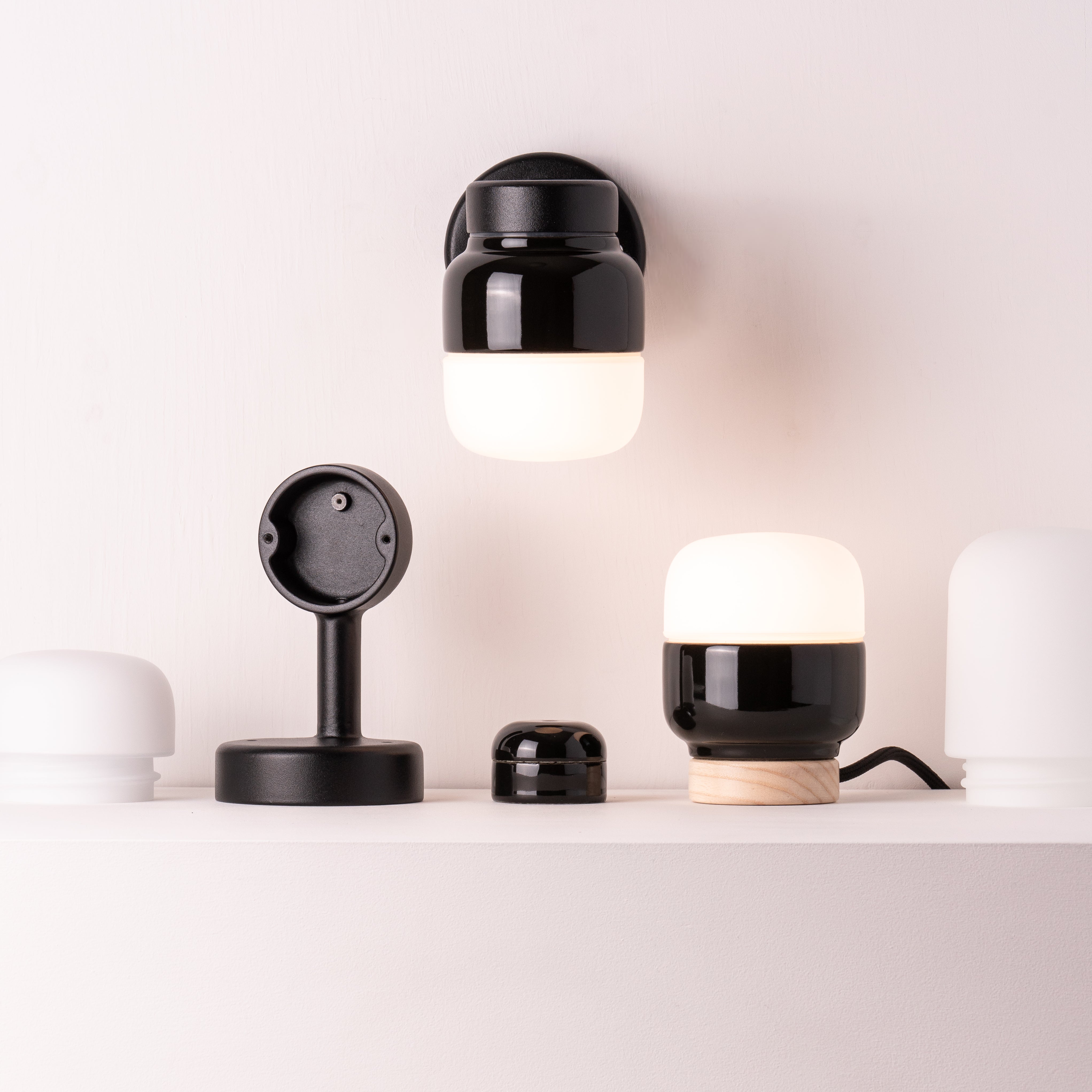 Ohm wall light 100/150 Ø84.5mm IP44 | Ifö Electric